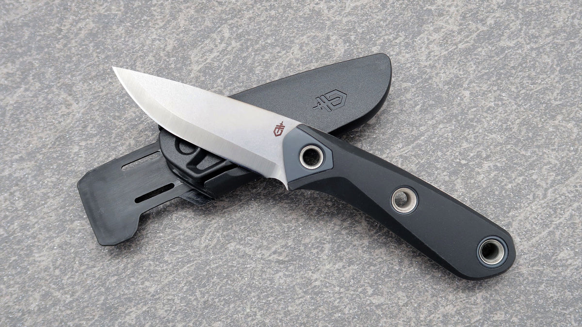 Gerber Principle Fixed Blade, Black Handle 30001655 Edgeworks Knife & Supply Co