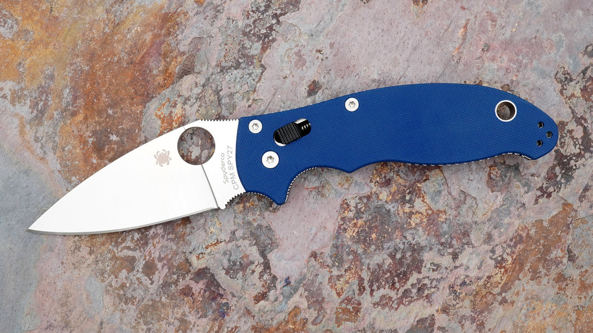 Manix 2 CPM-Spy27, Plain Edge G-10 Handle C101GPCBL2
