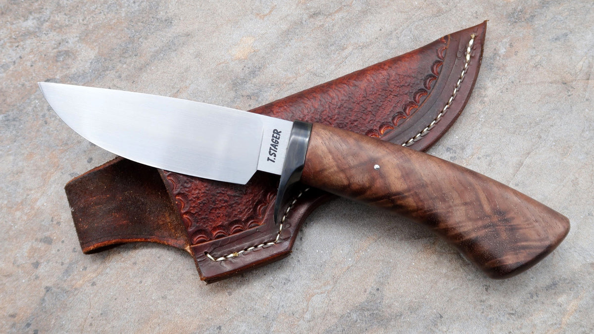 Thaddeus Stager Utility Hunter, Black Walnut Handle Edgeworks