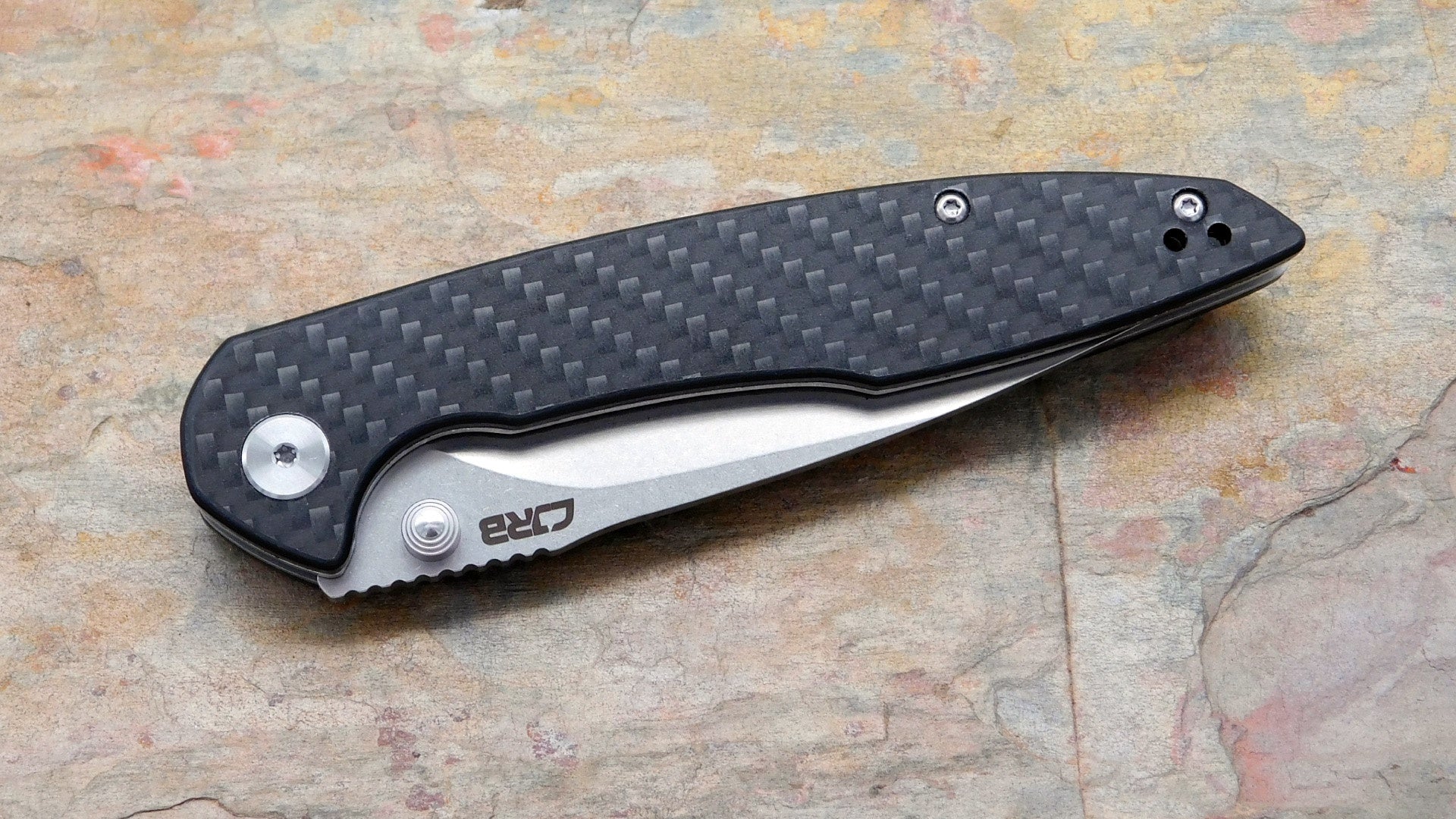 CJRB Centros Linerlock, Carbon Fiber Handle J1905-CF – Edgeworks Knife ...