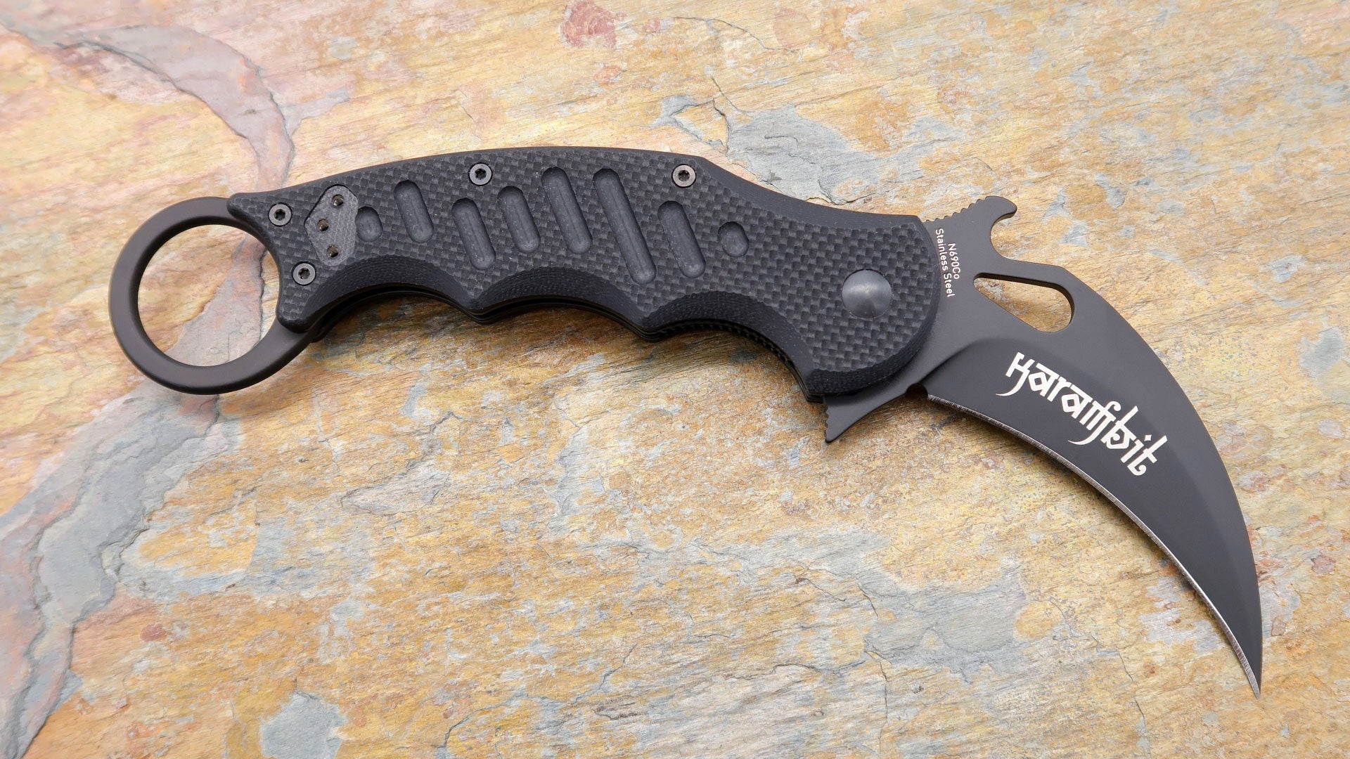 Fox Knives Karambit, Black G-10 Handle Black Blade 479 – Edgeworks ...