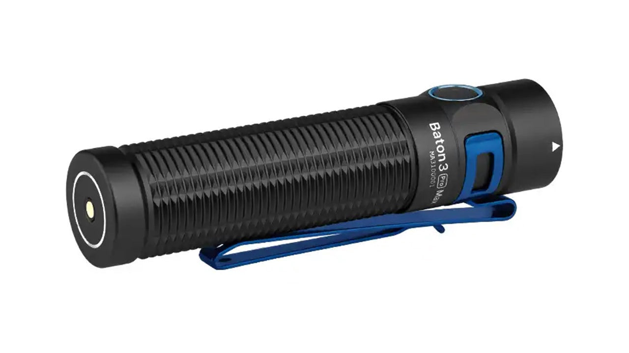 olight flashlight co Olight Baton 3 Pro Max, Black, Warm White Flashlight – Edgeworks Knife & Supply Co