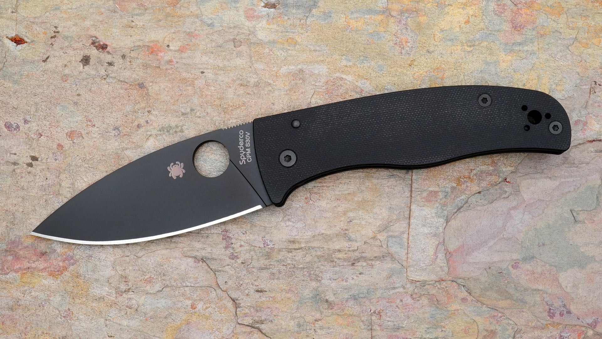 Spyderco Bodacious Folder, Black Blade and Black G-10 Handle C263GPBK