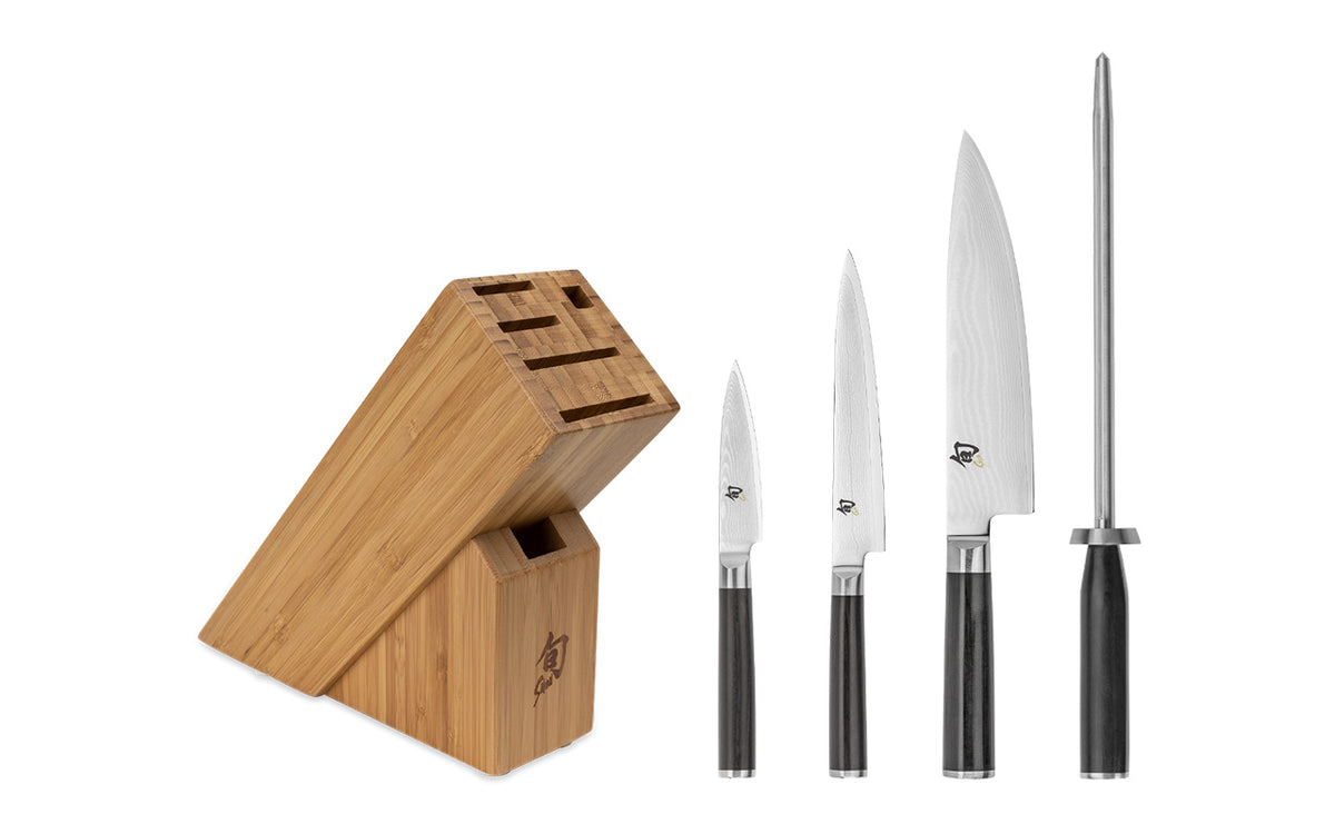 Shun 5pc Starter Block Set DMS0530 – Edgeworks Knife & Supply Co
