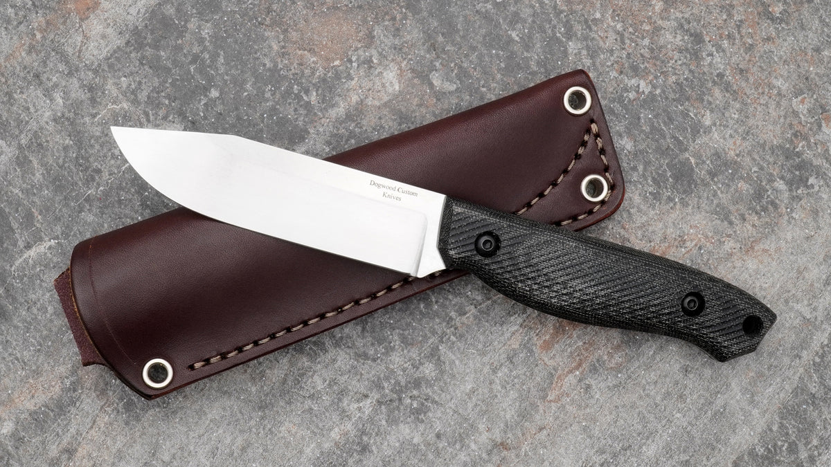 Dogwood E-3, S35VN and Black Micarta Handles – Edgeworks Knife & Supply Co