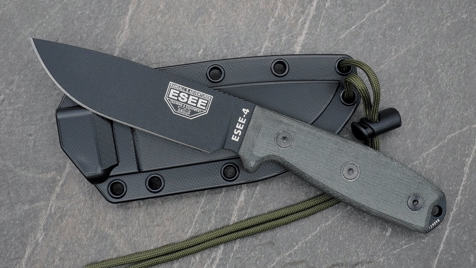 ESEE 4 Black Plain Edge ESEE-4P-B – Edgeworks Knife & Supply Co