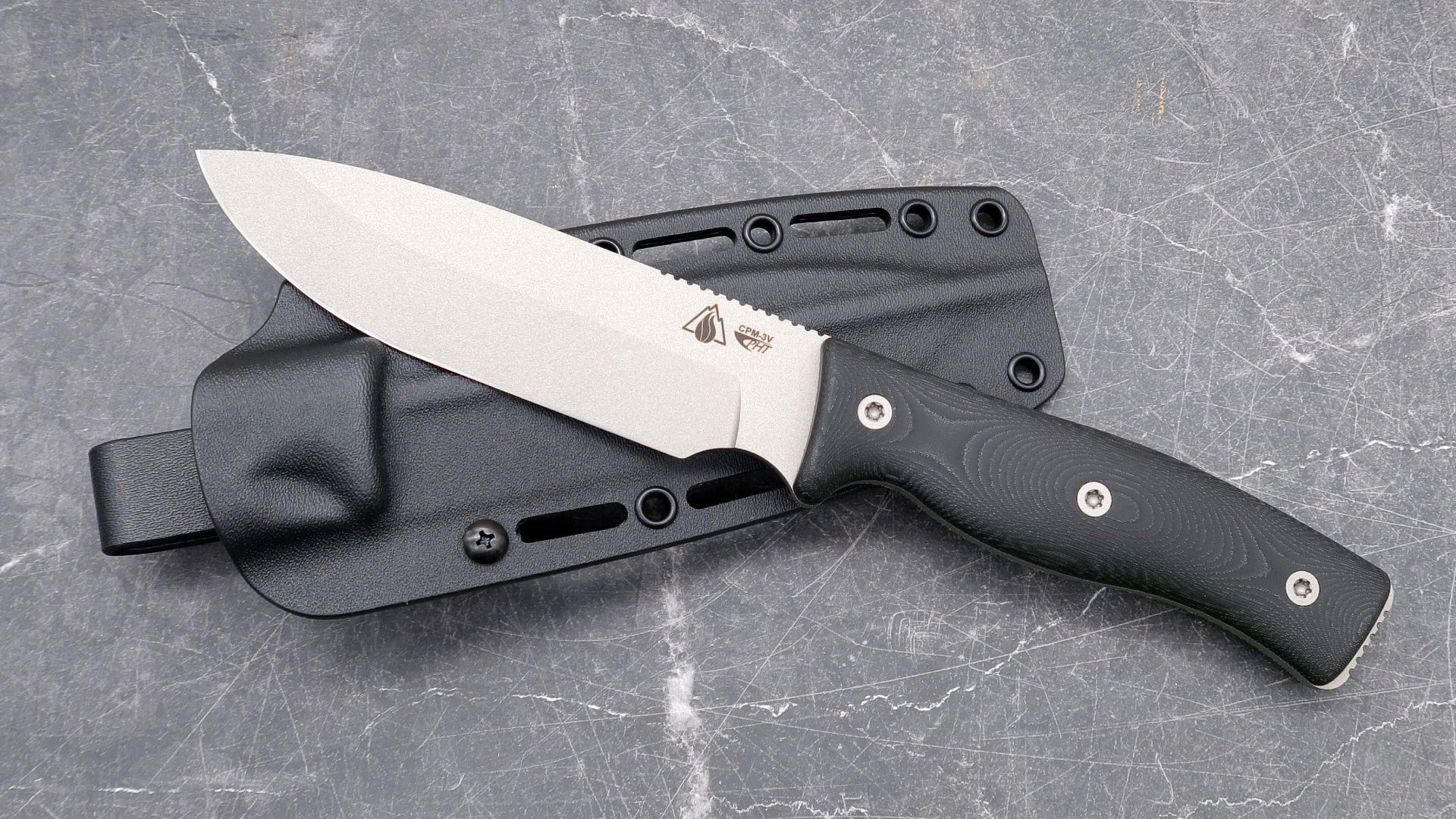 Survive! GSO5.1, Titanium CeraKote with Black Micarta Handle Edgeworks Knife & Supply Co