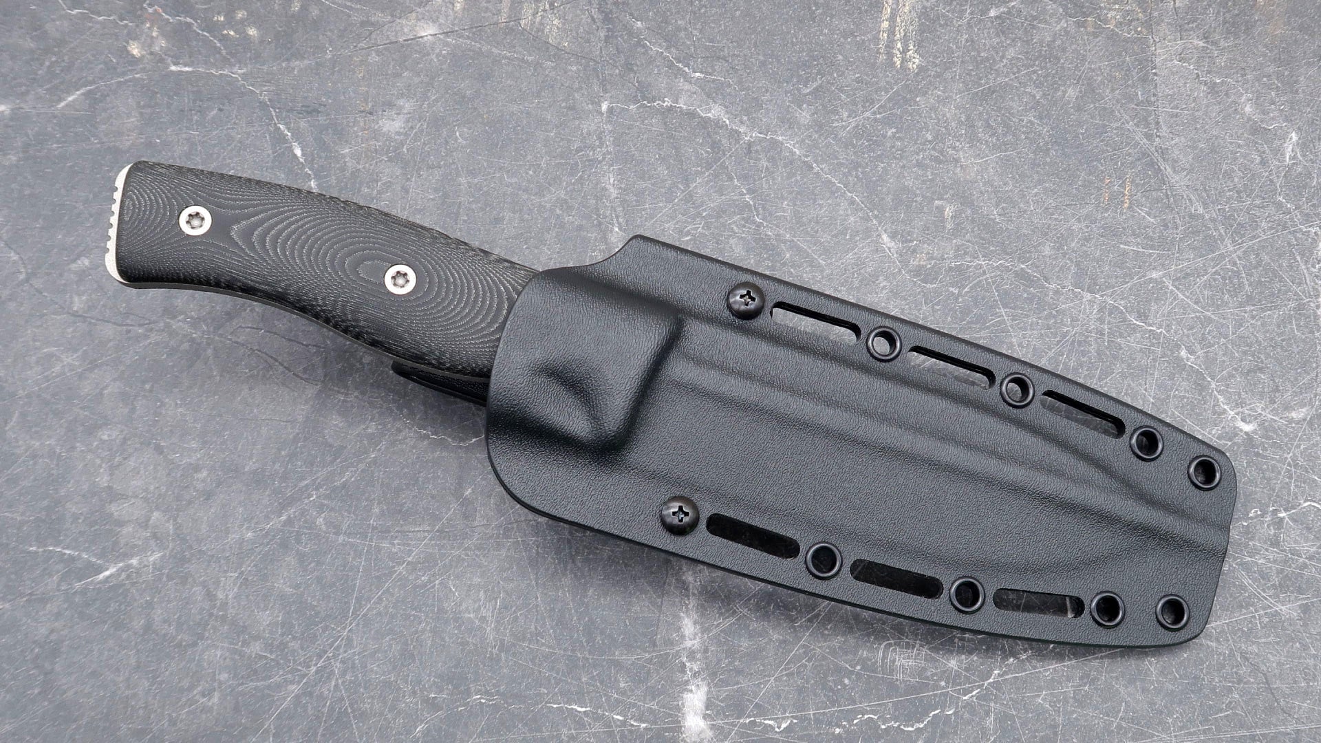 Survive! GSO5.1, Titanium CeraKote with Black Micarta Handle Edgeworks Knife & Supply Co