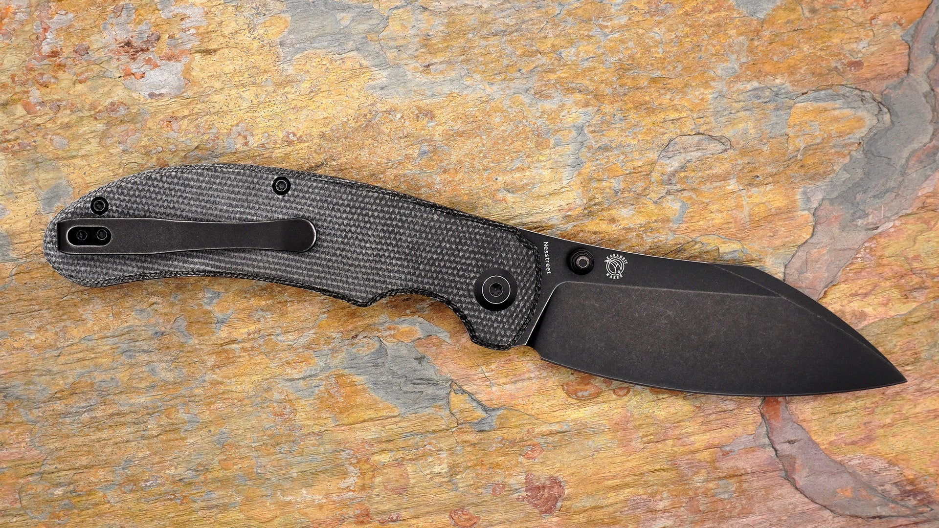 Kansept Nesstreet Folder, Black Micarta Handle K1039A2 – Edgeworks Knife & Supply Co