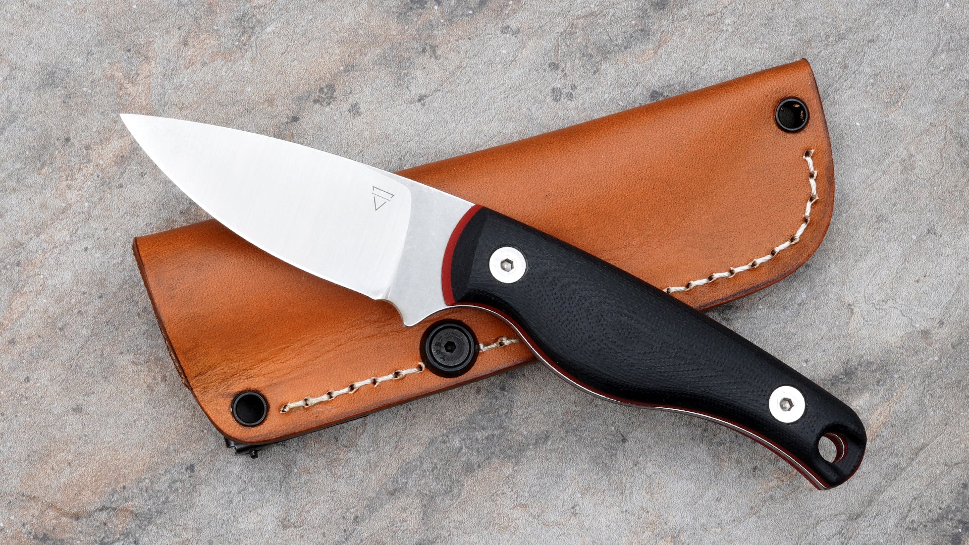 mako  Creely Mako, N360 and Black G-10 with Red Liners – Edgeworks Knife